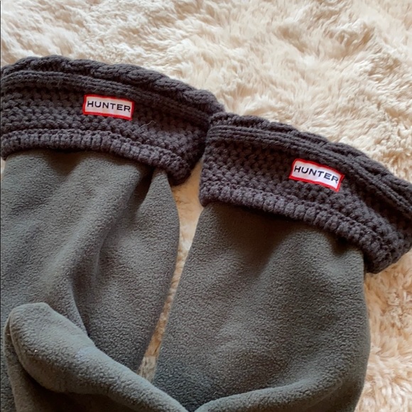 HUNTER Original Tall Cable Knit Cuff Boot Socks - Picture 3 of 5